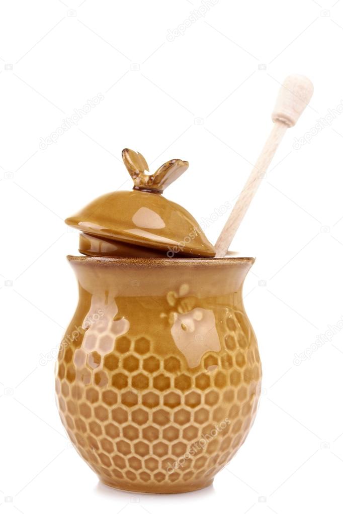 honeypot  and spoon for honey