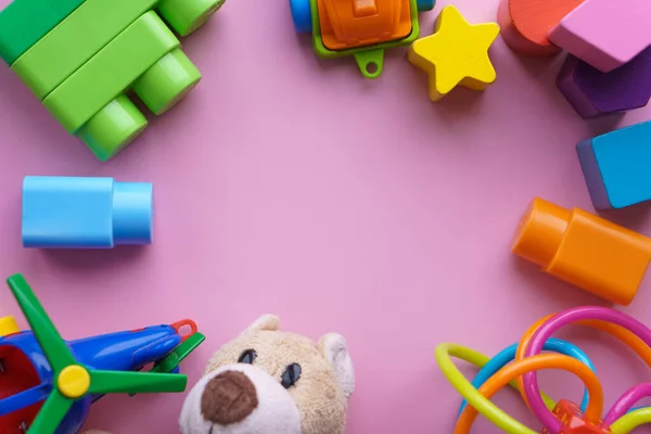 Enfance Amour Soins Hygiène Nourrissons Jouets Colorés Pour Les Enfants — Photo