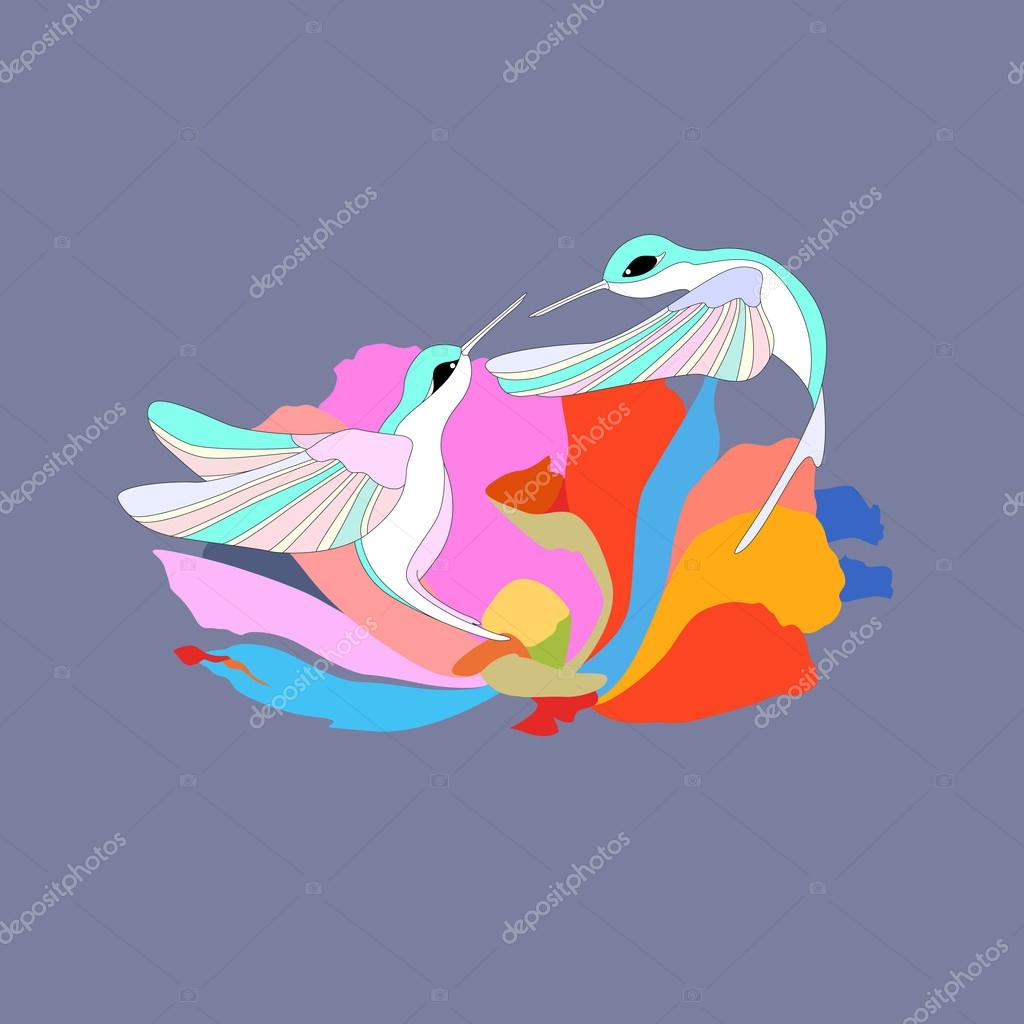 Hummingbird,, logo