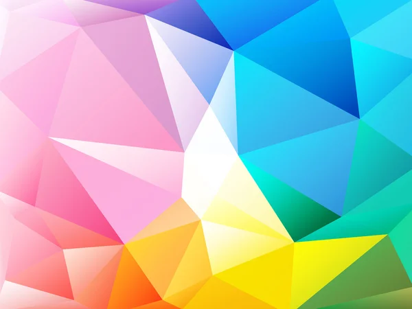 Colorful rainbow background low poly — Stock Vector