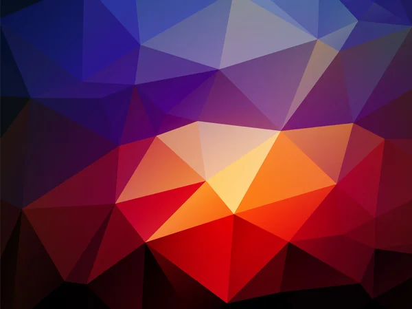 Fondo triangular rojo claro azul oscuro — Vector de stock