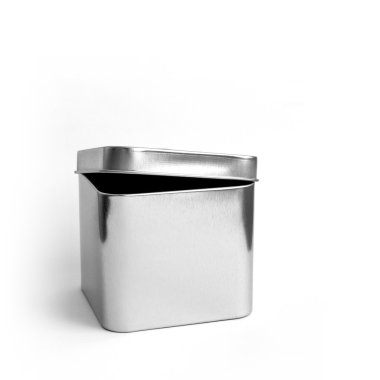 yarı açık fırçalanmış metal kutu