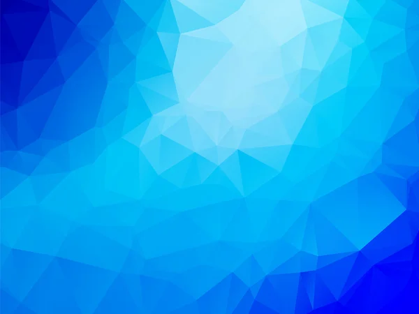 Треугольный абстрактный фон зимы синего льда — стоковый вектор