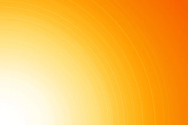 Helder geel oranje achtergrond met dunne lijnen — Stockvector