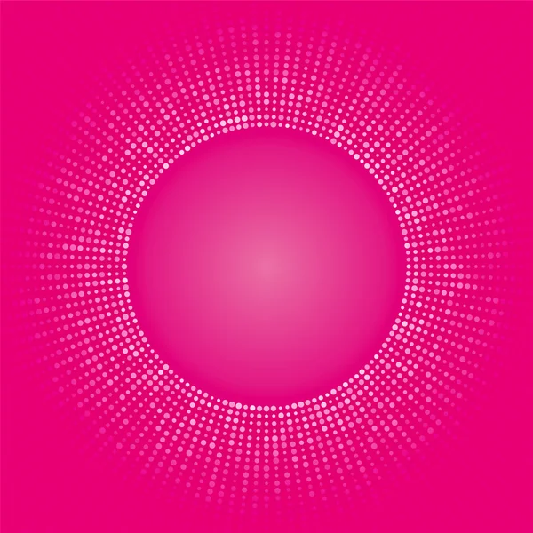 Pink circular background love theme — Stock Vector