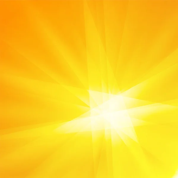 Naranja amarillo rayos sol textura fondo — Vector de stock