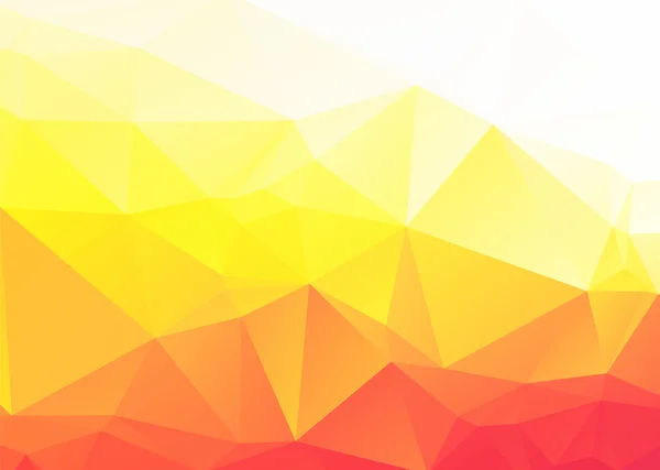 Vector abstract yellow orange triangles background — Stock Vector