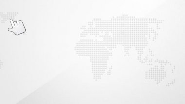 Global renk eşleme asma ile dünyanın kıta