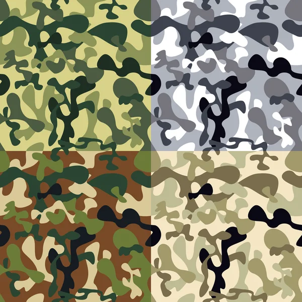 Camouflage patroon vector — Stockvector