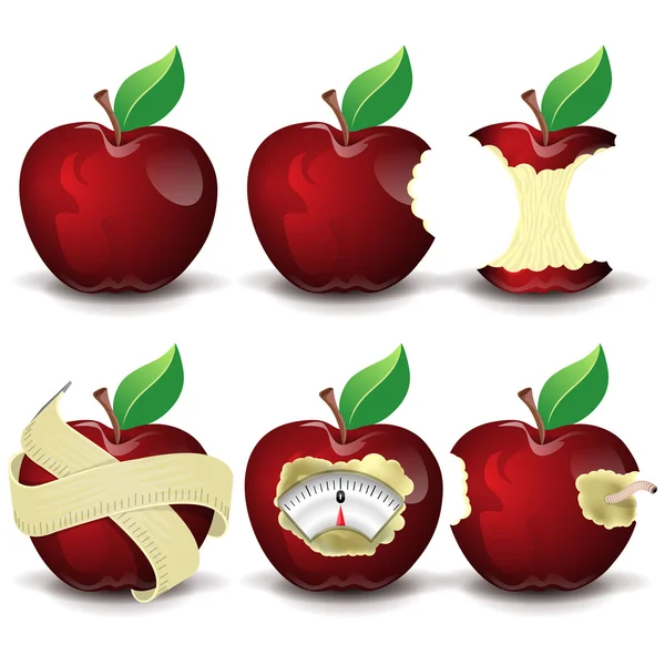 Manzana roja mordida imágenes de stock de arte vectorial | Depositphotos Manzana roja mordida imágenes de stock de arte vectorial | Depositphotos