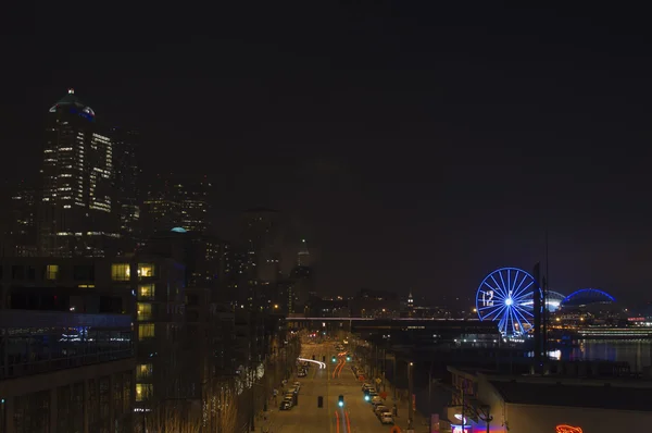 Seattle downtown Seahawks godło — Zdjęcie stockowe