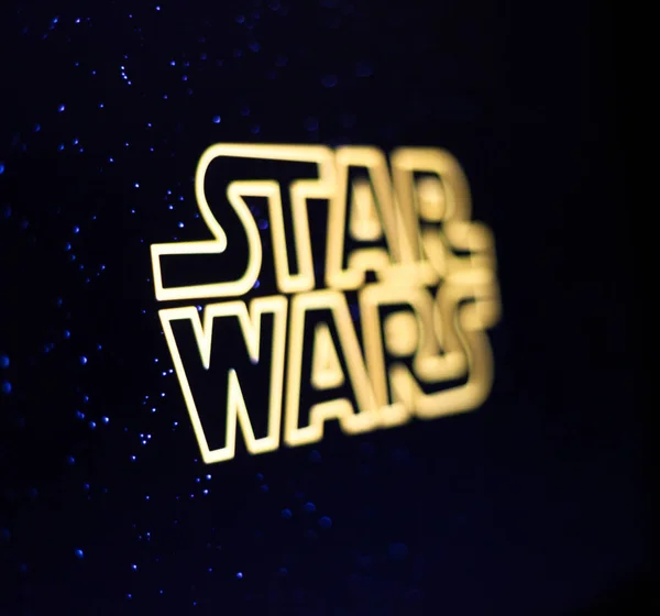 Kiev Ukraina Mars 2021 Star Wars Logotyp Skärmen Star Wars — Stockfoto