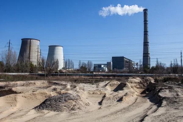 Planta de cogeração em Kiev, Ucrânia — Fotografia de Stock