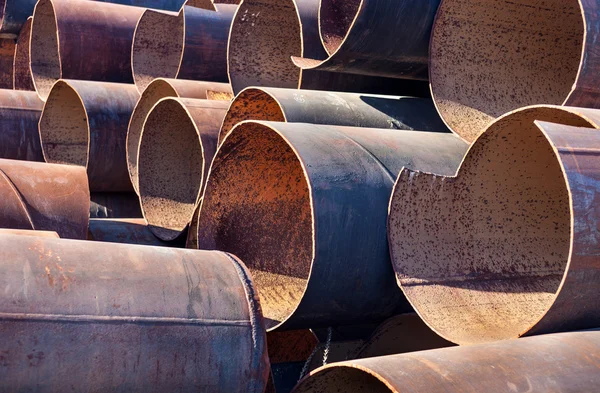 Metal pipes stack — Stock Photo, Image