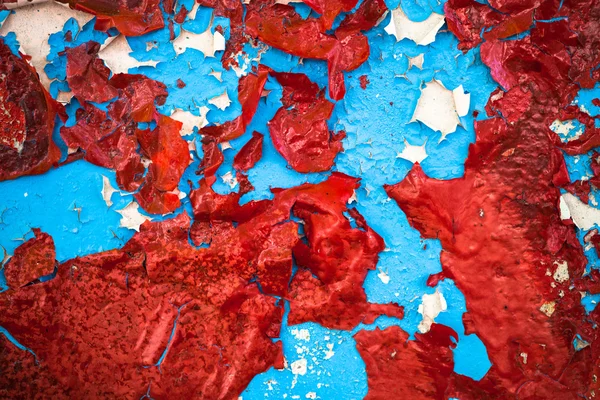 Superfície rachada pintada a óleo com textura rica — Fotografia de Stock