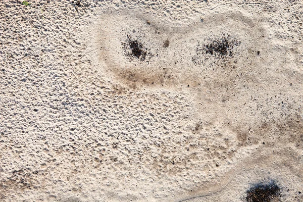 Sand surface after the rain — Stock Photo, Image