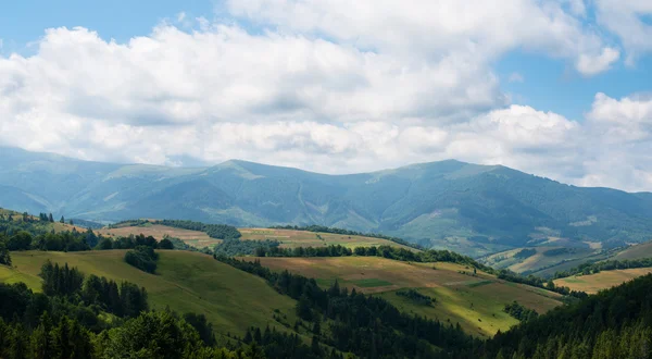 Ландшафт на українських Карпатах — стокове фото