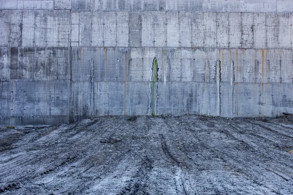 Pared de hormigón gris — Foto de Stock