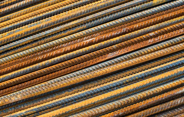 Metal rusty reinforcement bars — Stock Photo, Image