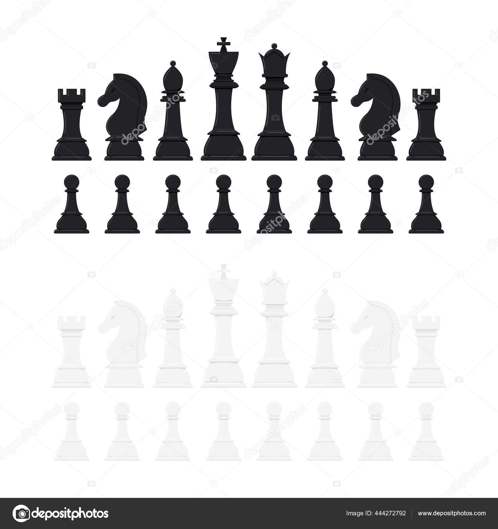 Simple rook (chess piece) icon. Black silhouette. Flat design. Isolated on  white Stock Vector