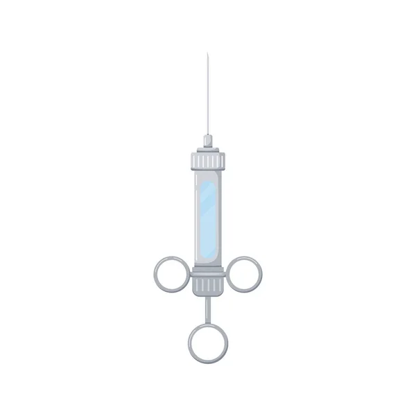 Icona della siringa per iniezione strumento dentale isolata su sfondo bianco. — Vettoriale Stock