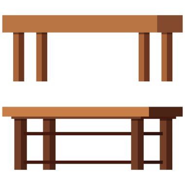 Kahve tabloları vektörü beyaz arkaplanda izole edildi.