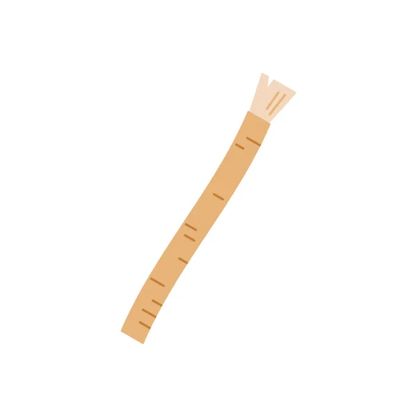 Brosse à dents biologique Siwak ou miswak isolée sur fond blanc. . — Image vectorielle