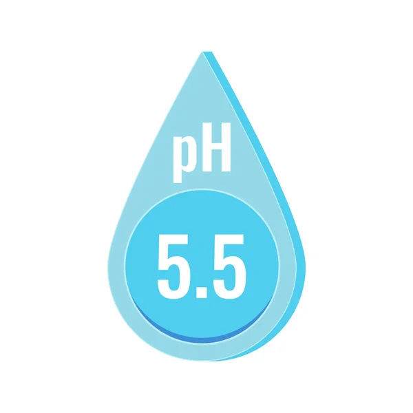 PH neutrale huidbalans vector pictogram geïsoleerd op witte achtergrond. — Stockvector