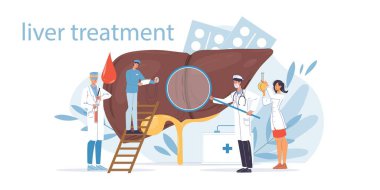 Düz çizgi film doktor karakterleri vektör illüstrasyon kavramı