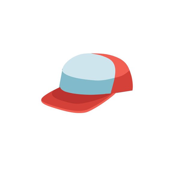 Flat cartoon fashionable accessory hat,shopping and fashion vector illustration concept