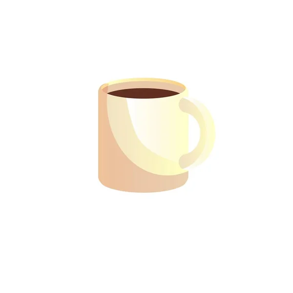 Плоска мультяшна чашка кави, ресторану, кави та громадського харчування Векторні ілюстрації концепція — стоковий вектор