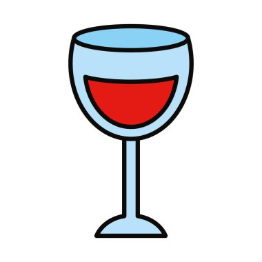 şarap kadehi simgesi, çizgi ve dolgu stili