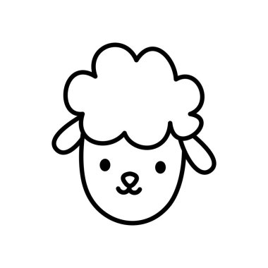 çizgi film koyun yüzü simgesi, çizgi biçimi