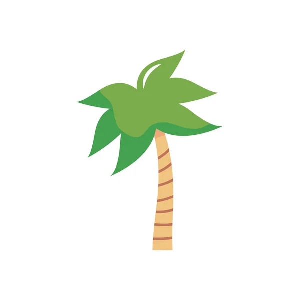 Icono de palma tropical, estilo plano — Vector de stock