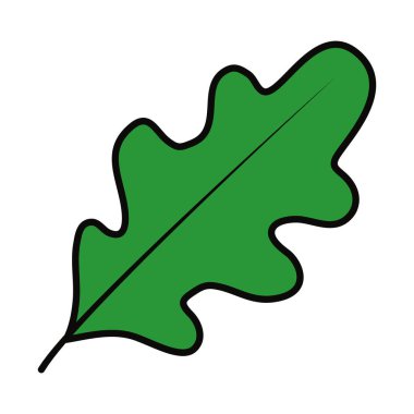 meşe yaprağı simgesi, satır ve dolgu biçimi