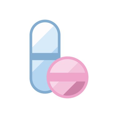 Haplar düz stil ikon vektör tasarımı