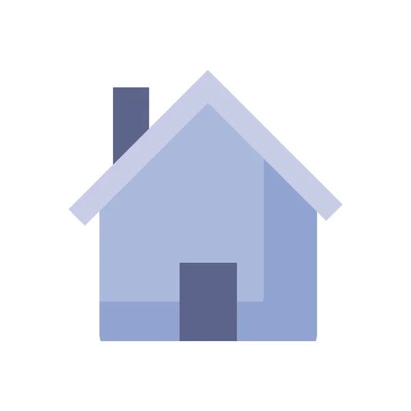 Maison isolée style plat icône conception vectorielle — Image vectorielle