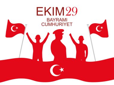 29 ekim Cumhuriyet Bayrami kutlu olsun, Türkiye Cumhuriyeti Günü, asker kahraman ve bayraklı insanlar