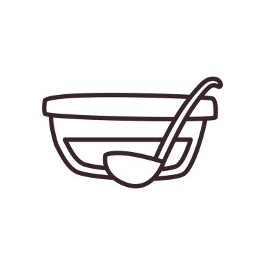 Şarap kasesi ve kaşık çizgisi tasarımı