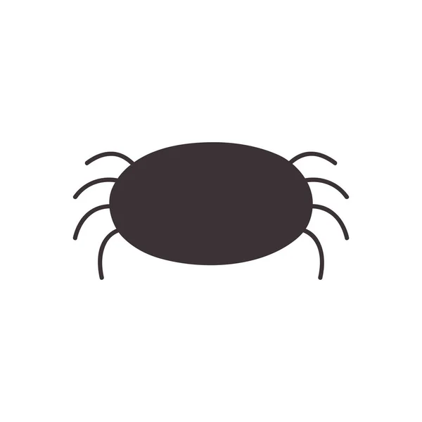 Örümcek simgesi resmi, düz biçim — Stok Vektör