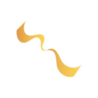 Altın kurdele ikonu, düz stil