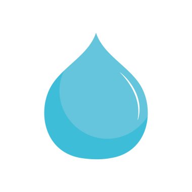 su damlası simgesi, düz stil