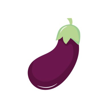 patlıcan sebze simgesi, düz stil