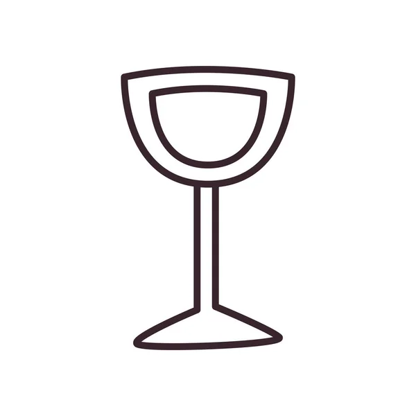 Desain vektor ikon gaya cangkir anggur - Stok Vektor