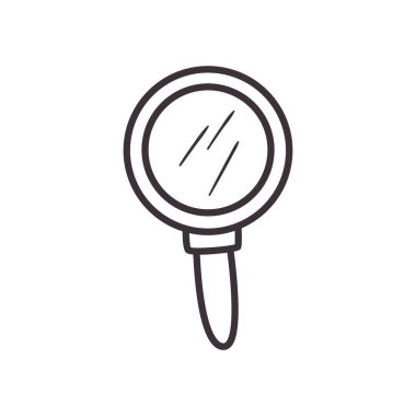 lupe günlük etiket satır biçim vektör tasarımı