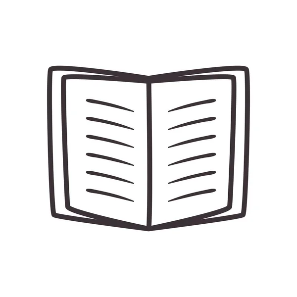 Book daily sticker line icon vector design — стоковый вектор