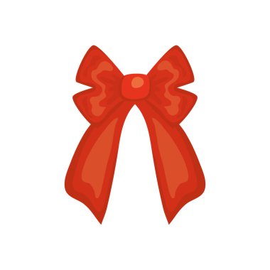 Dekoratif yay kurdele simgesi, renkli tasarım