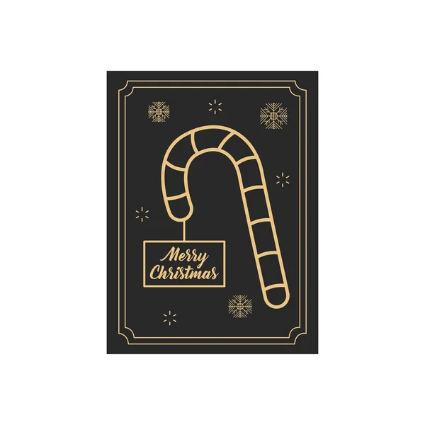 Веселая минималистская открытка с иконой Femas cane, красочный дизайн — стоковый вектор