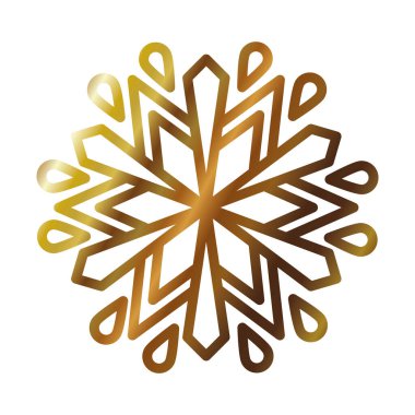 Dekoratif kar tanesi simgesi, gradyan biçimi