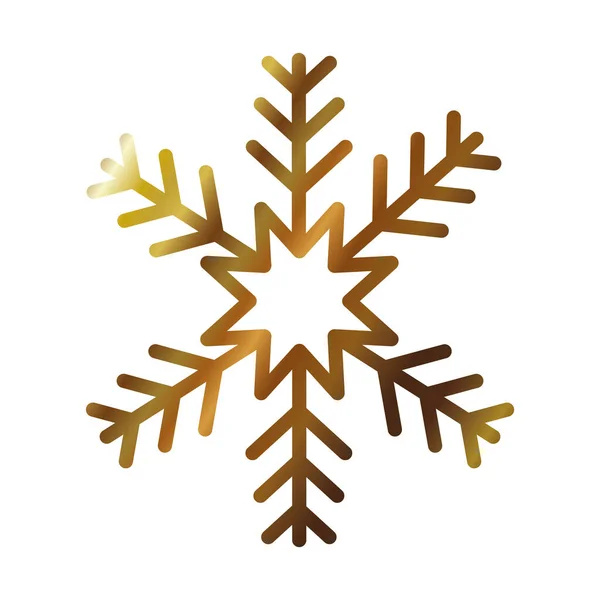 Winter sneeuwvlok pictogram, gradiënt stijl — Stockvector